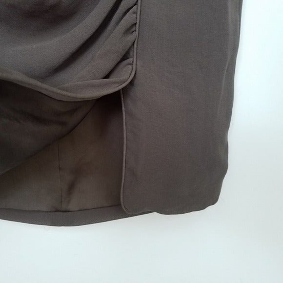 ZARA Pencil Skirt Ruched Work Office Career & Thigh Split Sz M - EUC! - Picture 4 of 9